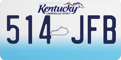 KY license plate 514JFB