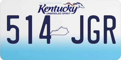 KY license plate 514JGR