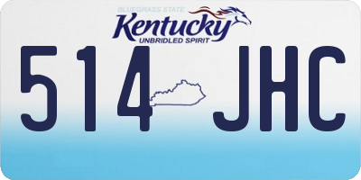 KY license plate 514JHC