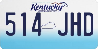 KY license plate 514JHD