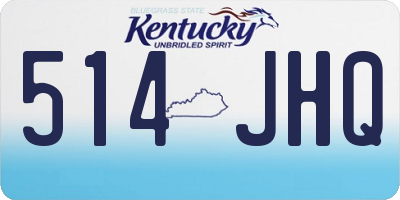KY license plate 514JHQ