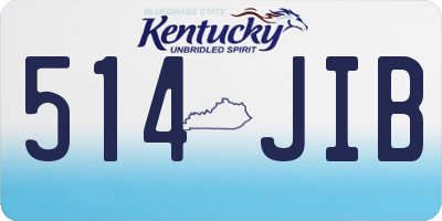 KY license plate 514JIB