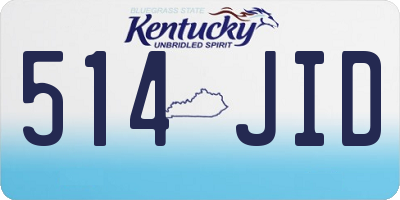 KY license plate 514JID