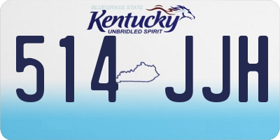 KY license plate 514JJH