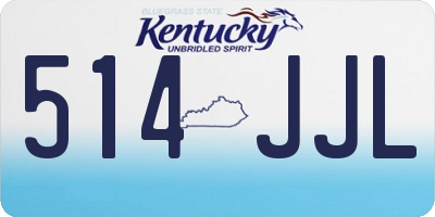 KY license plate 514JJL
