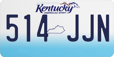 KY license plate 514JJN