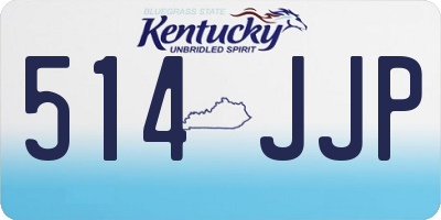 KY license plate 514JJP