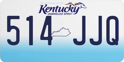 KY license plate 514JJQ