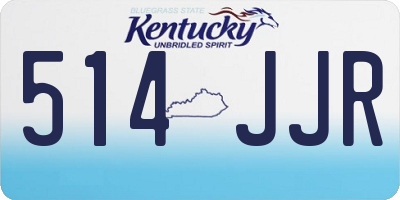 KY license plate 514JJR