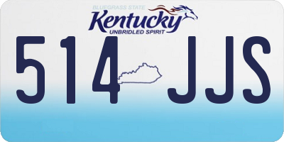 KY license plate 514JJS