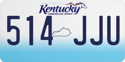 KY license plate 514JJU