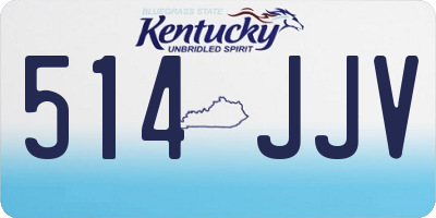 KY license plate 514JJV
