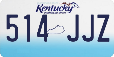 KY license plate 514JJZ