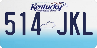 KY license plate 514JKL