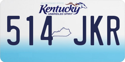 KY license plate 514JKR