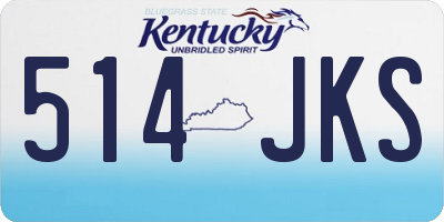 KY license plate 514JKS