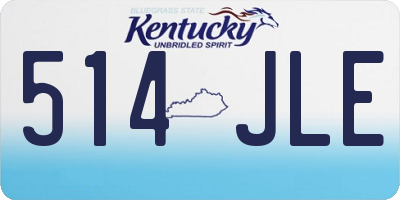 KY license plate 514JLE
