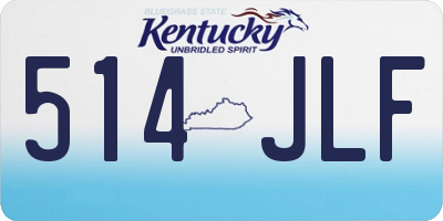 KY license plate 514JLF