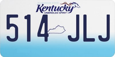 KY license plate 514JLJ