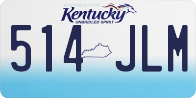 KY license plate 514JLM