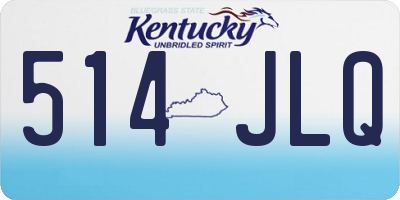 KY license plate 514JLQ