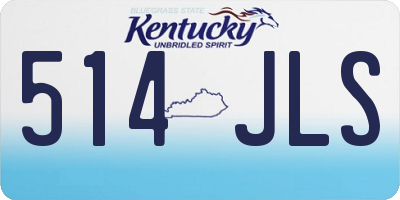 KY license plate 514JLS