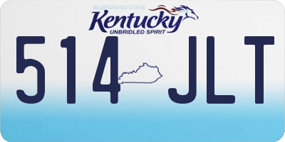 KY license plate 514JLT