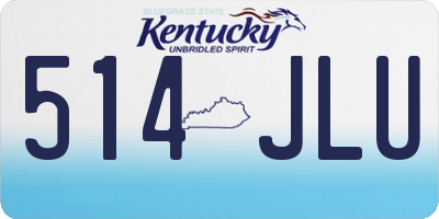 KY license plate 514JLU