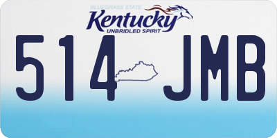 KY license plate 514JMB