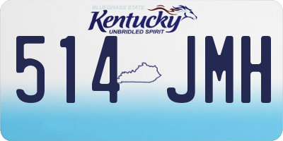 KY license plate 514JMH