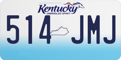 KY license plate 514JMJ