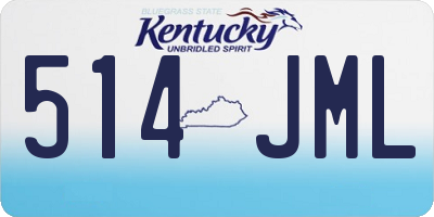 KY license plate 514JML