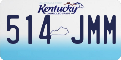 KY license plate 514JMM