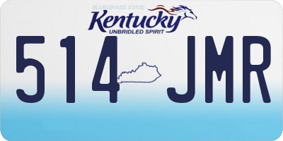 KY license plate 514JMR