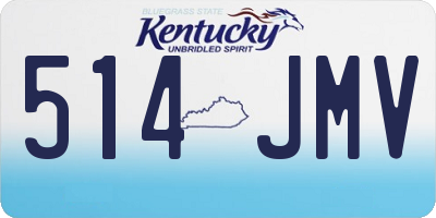 KY license plate 514JMV