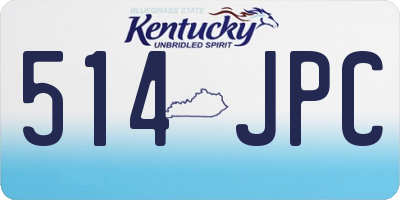KY license plate 514JPC