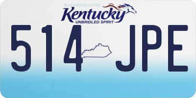 KY license plate 514JPE