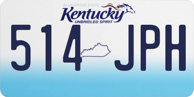 KY license plate 514JPH