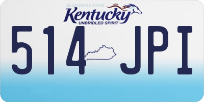 KY license plate 514JPI