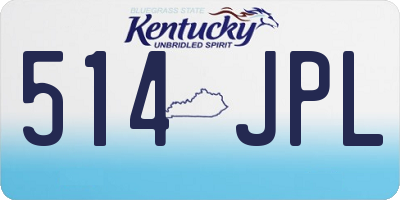 KY license plate 514JPL
