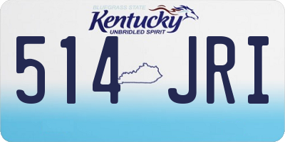 KY license plate 514JRI