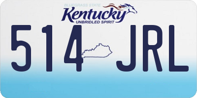KY license plate 514JRL