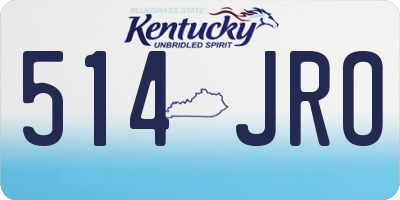 KY license plate 514JRO