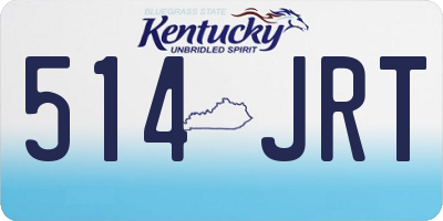 KY license plate 514JRT