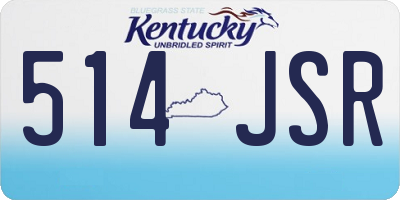 KY license plate 514JSR