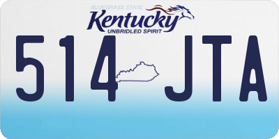 KY license plate 514JTA