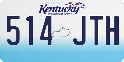 KY license plate 514JTH
