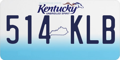 KY license plate 514KLB