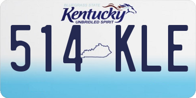 KY license plate 514KLE