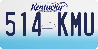KY license plate 514KMU